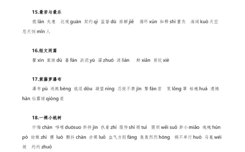 字音字形汇总-2022-2023学年七年级语文下学期期中期末考前单元复习+专项练习+模拟金卷（部编版）原卷版_new_1、初中学习资料_4-1、语文_4-1-2、初一语文下册_2023更新部编版初中语文7下