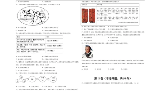 学易金卷：2021-2022学年七年级历史上学期期末测试卷02（全国通用）（考试版）_1、初中学习资料_4-7、历史_4-7-1、初一历史上册_4、期末试卷（24份）
