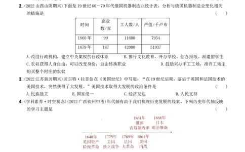 卷15期末素养综合测试（一）-2022-2023学年九年级历史下册最新命题导向测试（部编版）_new_1、初中学习资料_4-7、历史_4-7-6、初三历史下册_2023更新部编版初中历史9下