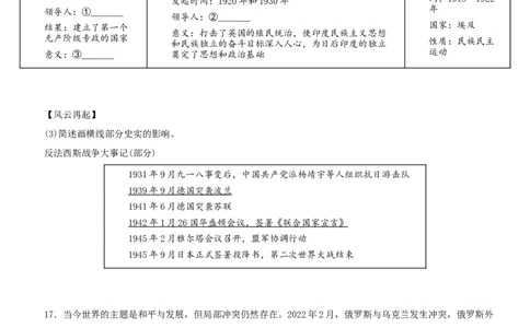 卷09第四单元+经济大危机和第二次世界大战（单元素养综合检测）-2022-2023学年九年级历史下册最新命题导向测试（部编版）_new_1、初中学习资料_4-7、历史_4-7-6、初三历史下册