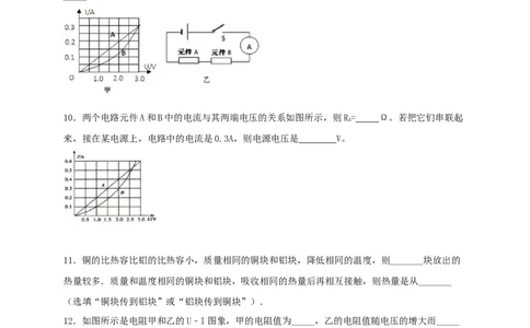 名校B卷（原卷版）_1、初中学习资料_4-4、物理_4-4-5、初三物理全册_人教版物理九年级全一册期末试卷（009份）