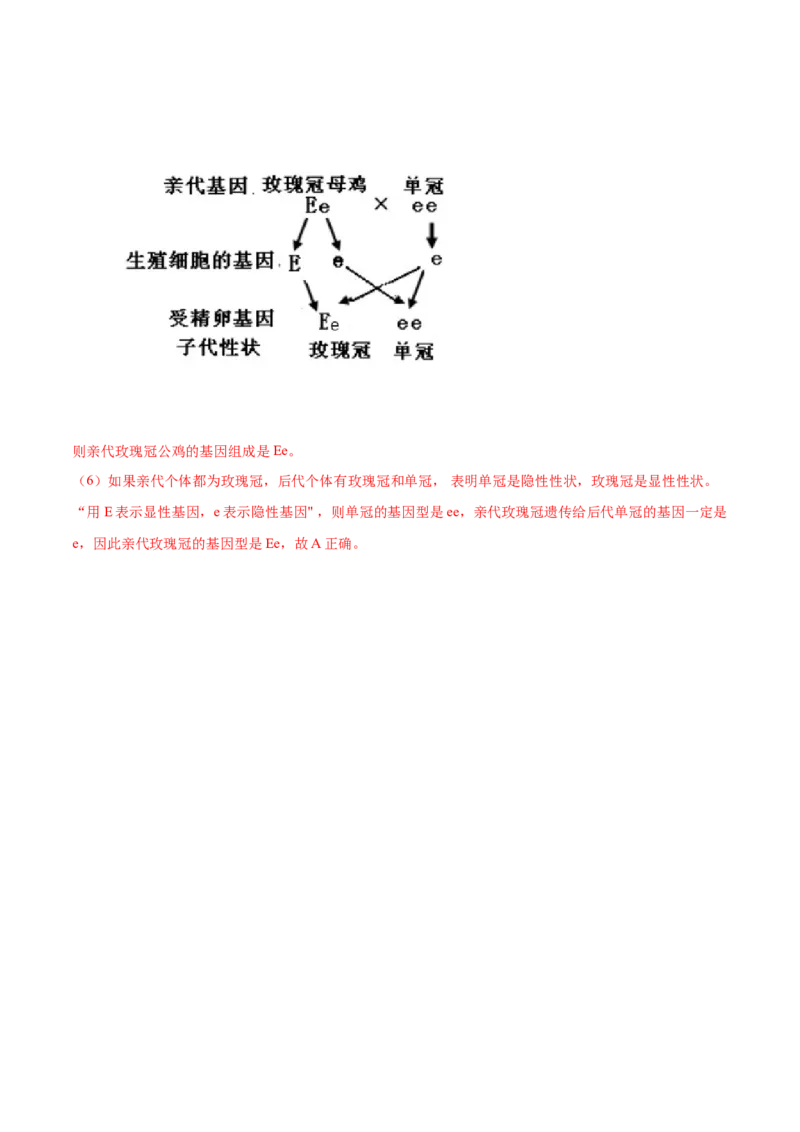 学易金卷：2020-2021学年八年级生物下学期期中测试卷（人教版）02（解析版）_1、初中学习资料_4-6、生物_4-6-4、初二生物下册_3、期中试卷（3份）