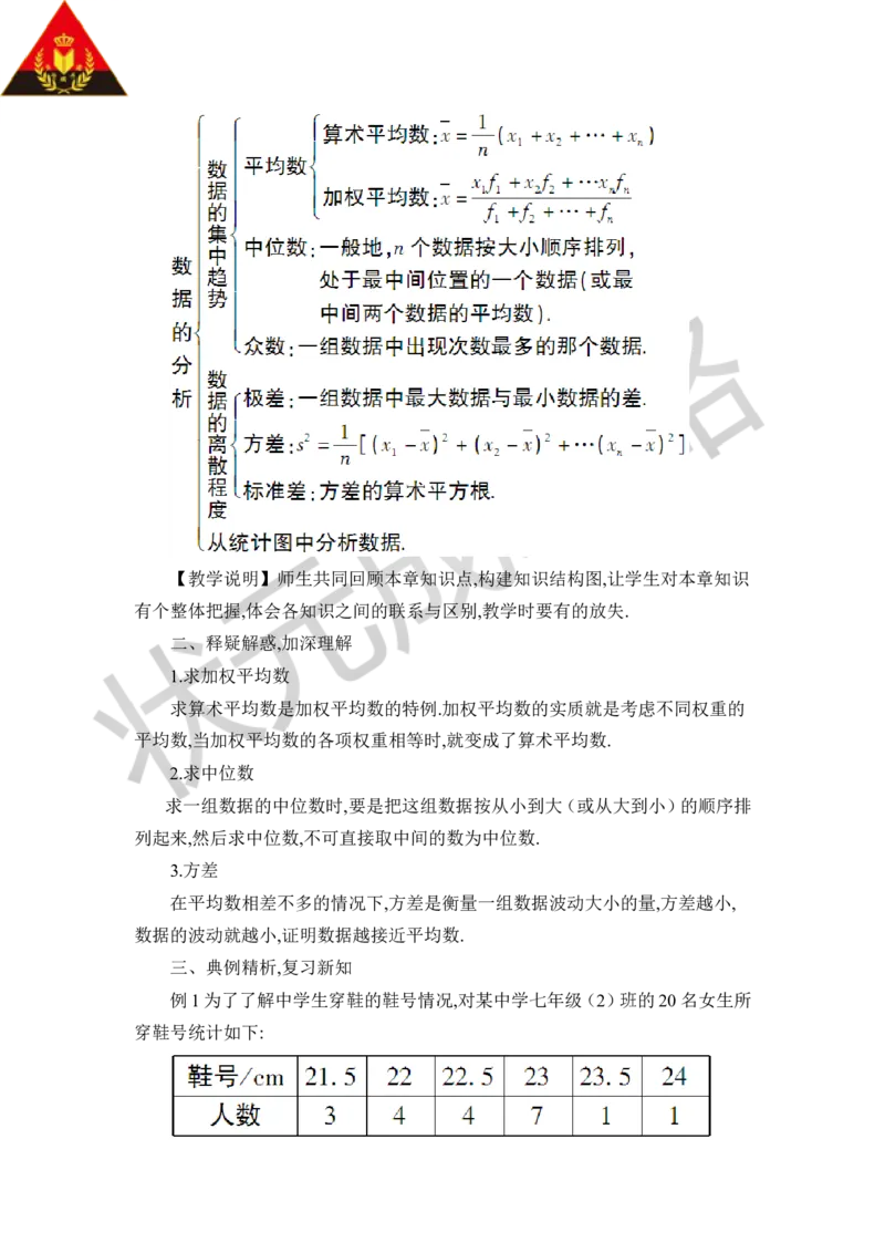 本章归纳总结_1、初中学习资料_2024秋改版_七上数学最新版课件_八上北师大版_北8数上教案_第六章数据的分析