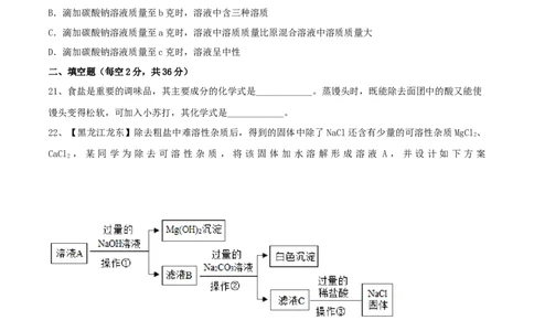 第十一单元盐化肥单元测试卷（A卷基础篇）（原卷版）_1、初中学习资料_4-5、化学_4-5-5、初三化学下册_人教化学九年级下单元试卷（040份）_单元试卷（第2套）