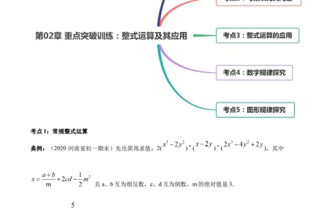 第02章重点突破训练：整式运算及其应用（解析版）（人教版）_1、初中学习资料_4-2、数学_4-2-1、初一数学上册_人教数学七年级上单元试卷（034份）