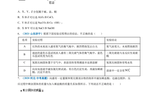 第十单元酸和碱（选拔卷）（人教版）（原卷版）_1、初中学习资料_4-5、化学_4-5-5、初三化学下册_人教化学九年级下单元试卷（040份）_单元试卷（第4套）