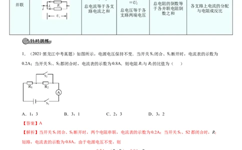 第十七章欧姆定律&mdash;（人教版）（解析版）_1、初中学习资料_4-4、物理_4-4-5、初三物理全册_人教版物理九年级全一册单元试卷（047份）_单元试卷第2套17套