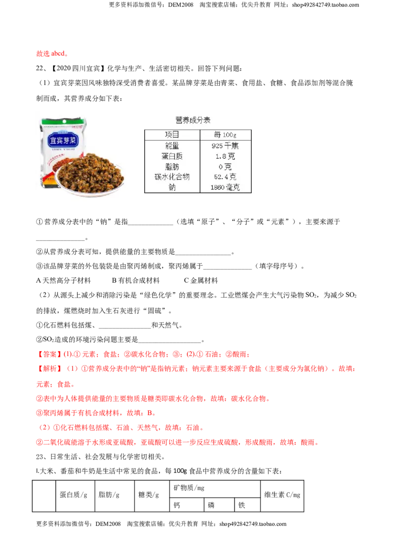 第十二单元化学与生活肥单元测试卷（B卷提升篇）（解析版）-九年级化学下册同步单元AB卷（人教版）_1、初中学习资料_4-5、化学_4-5-5、初三化学下册_单元试卷（第1套）