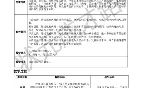 第四节病毒_1、初中学习资料_2024秋改版_七上生物最新版课件_教案_第二单元多种多样的生物_第三章微生物