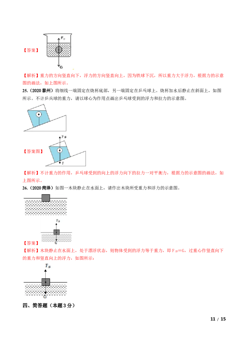 第10章《浮力》单元测试卷（A卷基础篇）（解析版）_1、初中学习资料_4-4、物理_4-4-4、初二物理下册_2023更新_4人教物理试卷8下单元测试新