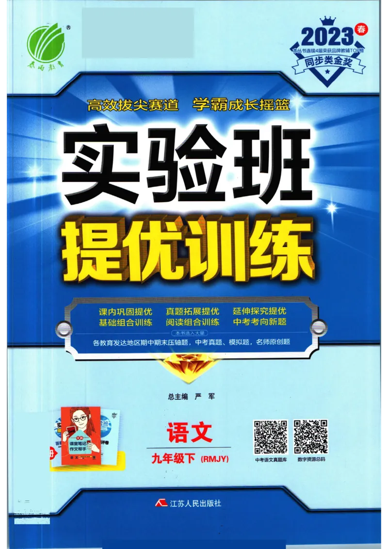 实验班提优训练九年级下册语文人教版_1、初中学习资料_24秋试卷_《实验班提优训练》_九年级