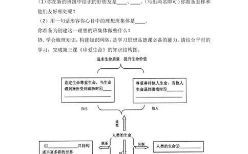 山西省农业大学附属中学七年级上学期期中考试道德与法治试题（解析版）_1、初中学习资料_4-9、政治_4-9-1、初一道法上册_3.道法7上期中试卷（21份）