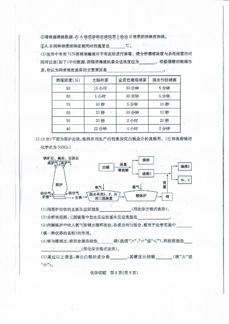 山东省东营市2020年中考化学试题（扫描版）_1、初中学习资料_2024秋改版_九上化学课件最新版_化学中考真题卷（2019-2023）_2020中考化学_山东