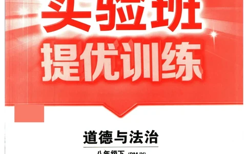 实验班提优训练八年级下册道德与法制人教版全练版_1、初中学习资料_24秋试卷_《实验班提优训练》_八年级