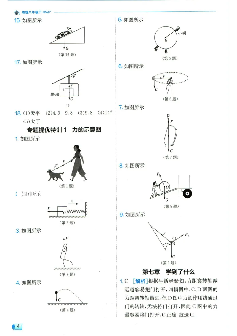 实验班提优训练八年级下册物理人教版答案_1、初中学习资料_24秋试卷_《实验班提优训练》_八年级