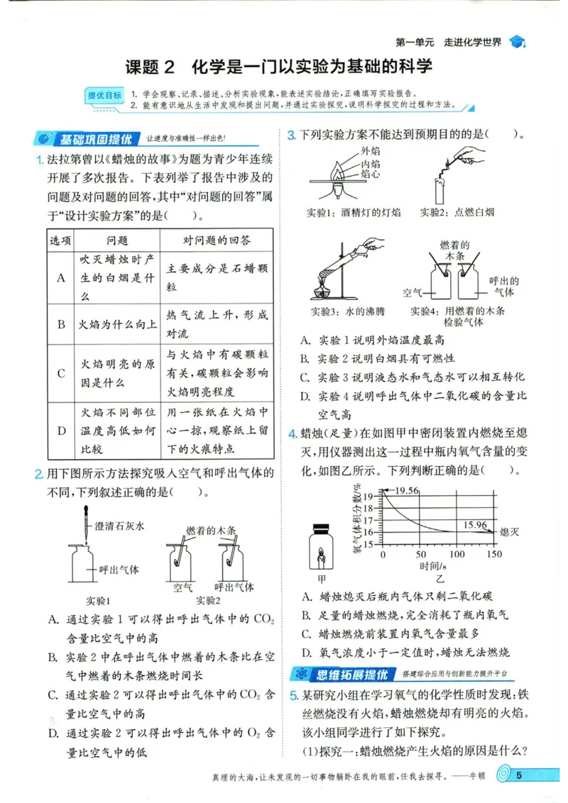 实验班提优训练九年级上册化学人教版_1、初中学习资料_24秋试卷_《实验班提优训练》_九年级