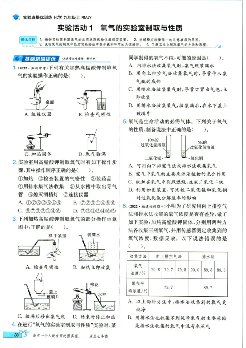 实验班提优训练九年级上册化学人教版_1、初中学习资料_24秋试卷_《实验班提优训练》_九年级