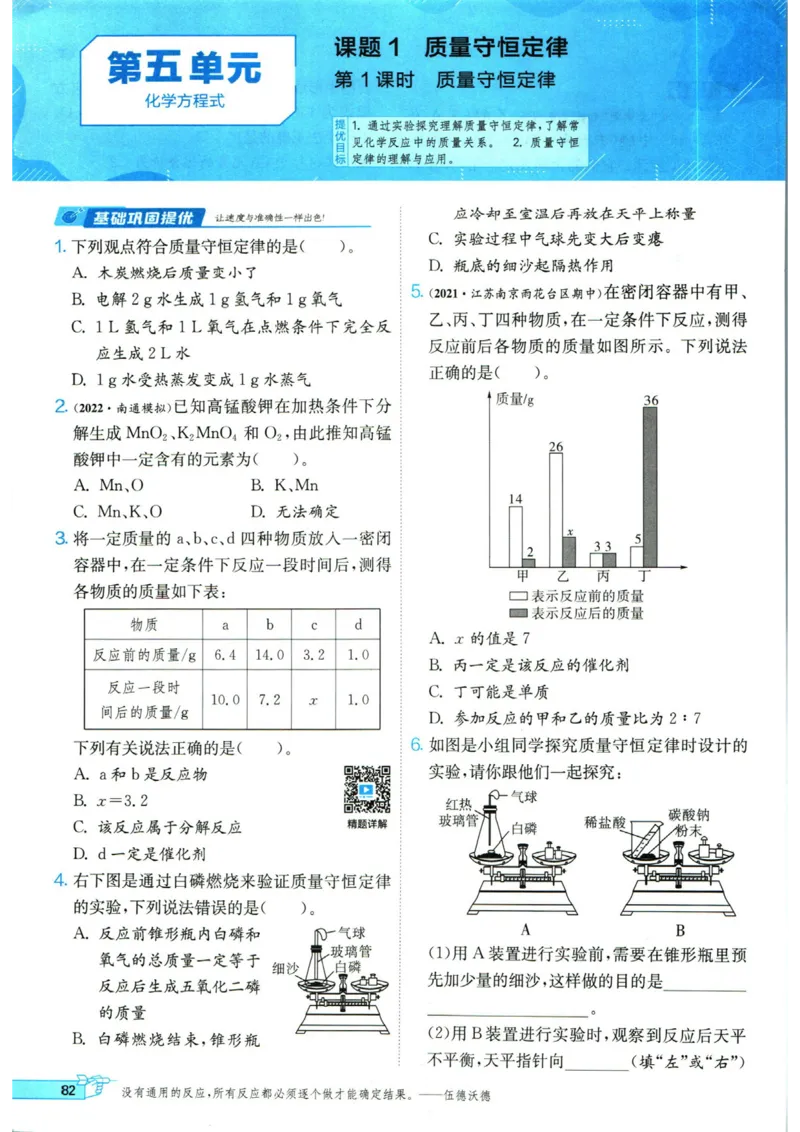 实验班提优训练九年级上册化学人教版_1、初中学习资料_24秋试卷_《实验班提优训练》_九年级