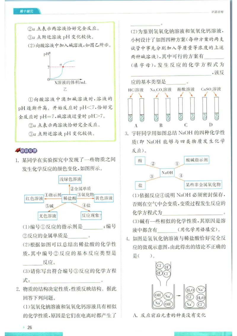 实验班提优训练九年级下册化学人教版学霸攻略_1、初中学习资料_24秋试卷_《实验班提优训练》_九年级