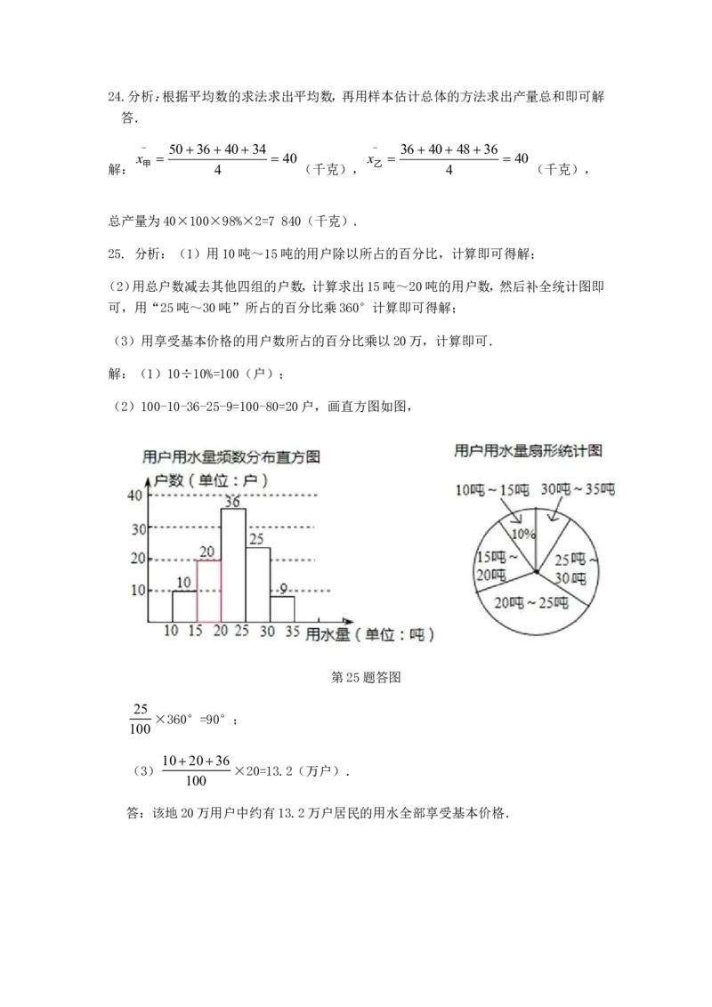 第10章数据的收集、整理与描述检测题_1、初中学习资料_4-2、数学_4-2-2、初一数学下册_人教数学七年级下单元试卷（049份）_单元检测卷（第3套含答案）（共18份）