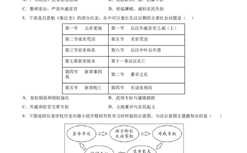 第13课东汉的兴衰（原卷版）-2022-2023学年七年级历史上册课后培优分级练（部编版）_1、初中学习资料_4-7、历史_4-7-1、初一历史上册_1、同步练习（20份）
