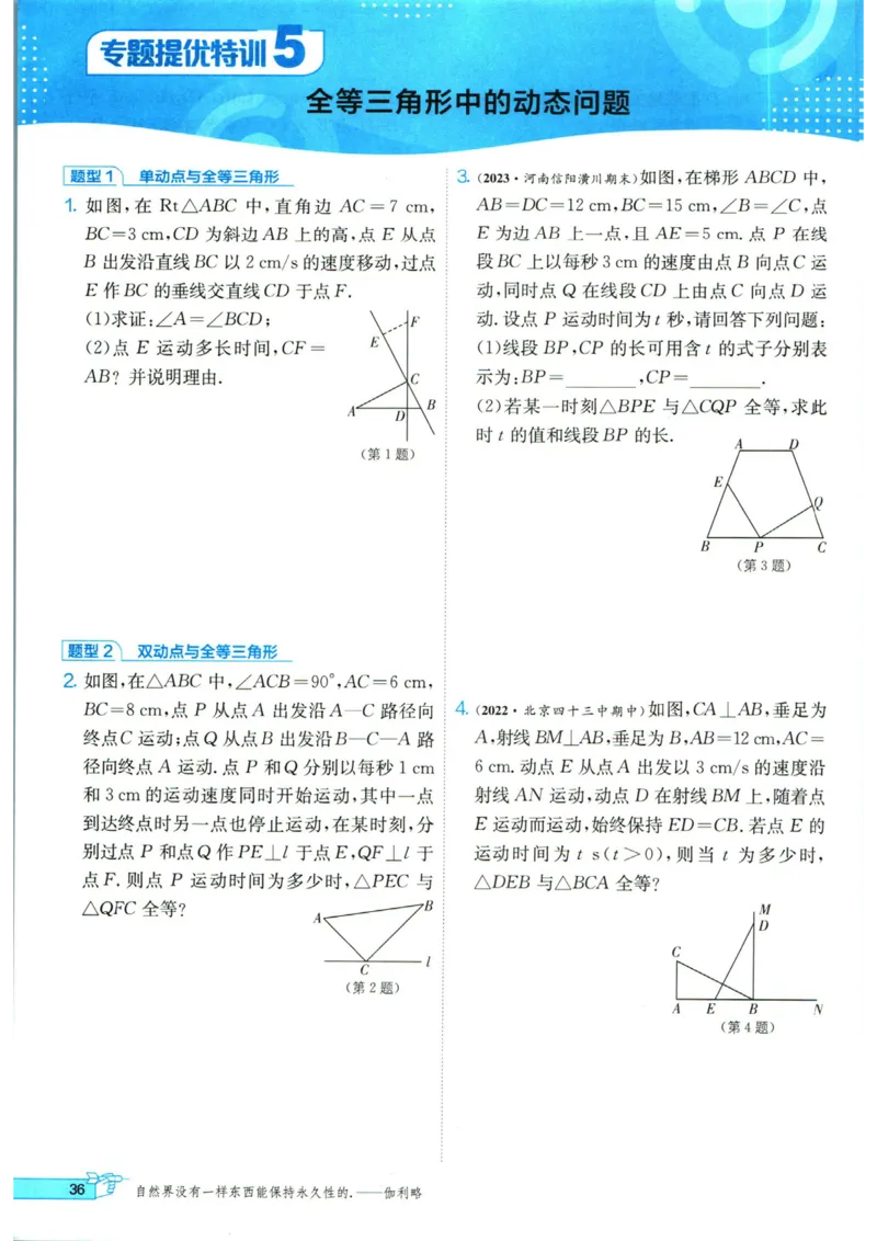 实验班提优训练八年级上册数学人教版_1、初中学习资料_24秋试卷_《实验班提优训练》_八年级