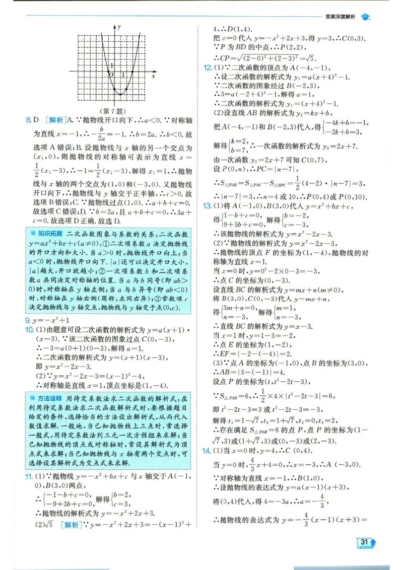 实验班提优训练九年级上册数学人教版答案_1、初中学习资料_24秋试卷_《实验班提优训练》_九年级