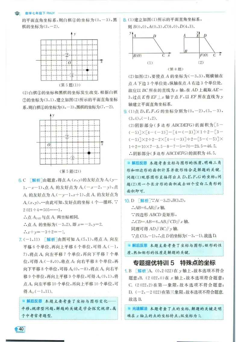 实验班提优训练七年级下册数学人教版答案_1、初中学习资料_24秋试卷_《实验班提优训练》_七年级
