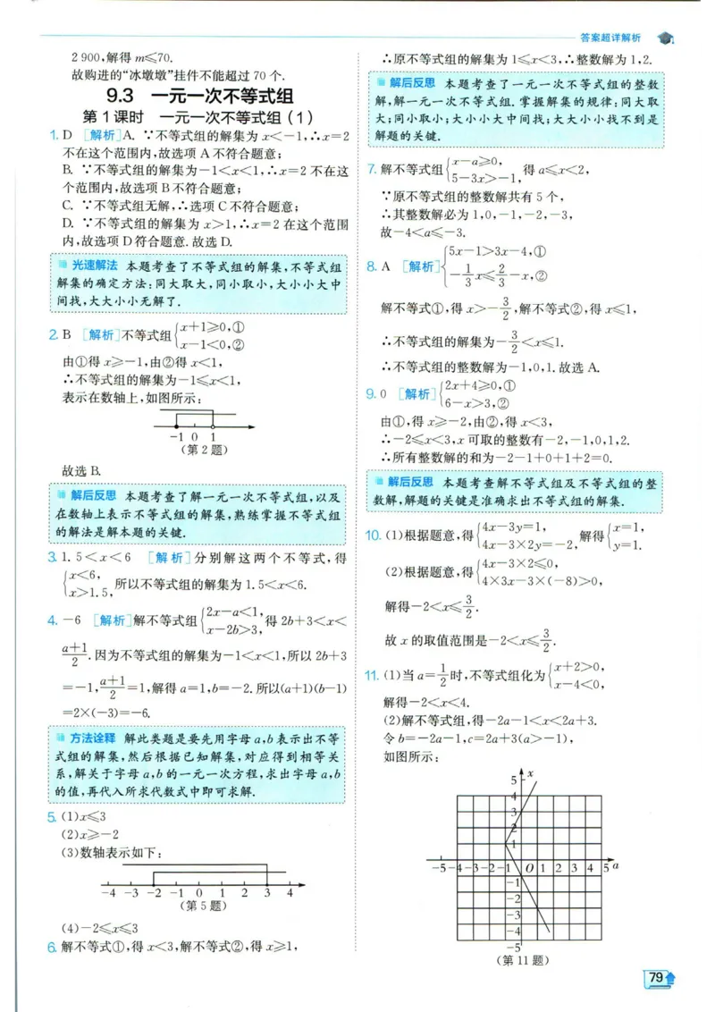 实验班提优训练七年级下册数学人教版答案_1、初中学习资料_24秋试卷_《实验班提优训练》_七年级