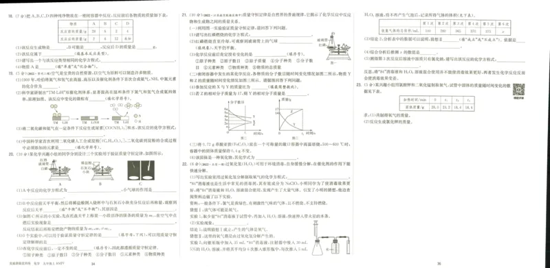 实验班提优训练九年级上册化学人教版测评卷_1、初中学习资料_24秋试卷_《实验班提优训练》_九年级
