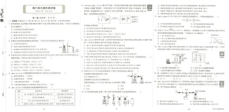 实验班提优训练九年级上册化学人教版测评卷_1、初中学习资料_24秋试卷_《实验班提优训练》_九年级