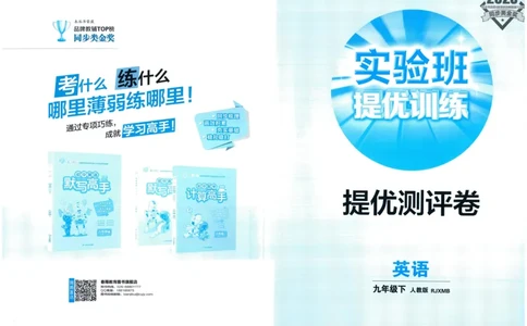实验班提优训练九年级下册英语人教版测评卷_1、初中学习资料_24秋试卷_《实验班提优训练》_九年级