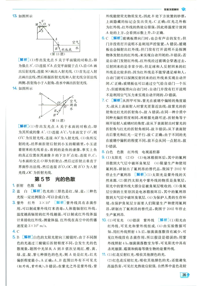 实验班提优训练八年级上册物理人教版答案_1、初中学习资料_24秋试卷_《实验班提优训练》_八年级