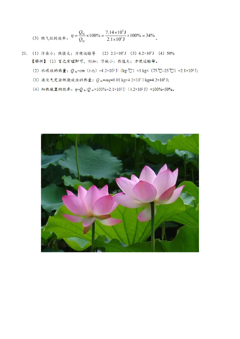 第14章章末测试--九年级物理人教版_1、初中学习资料_4-4、物理_4-4-5、初三物理全册_2024更新_人教版初中物理九年级章末测试专题讲义（新）