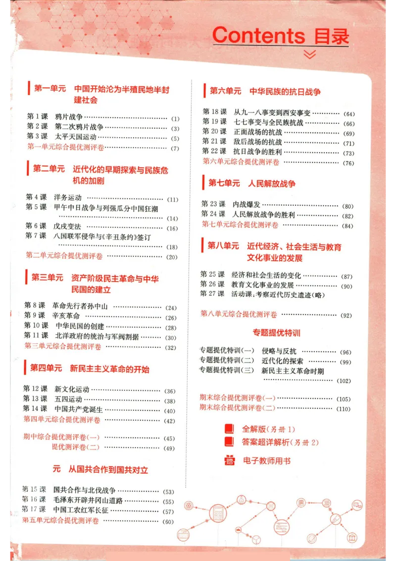 实验班提优训练八年级上册历史人教版全练版_1、初中学习资料_24秋试卷_《实验班提优训练》_八年级