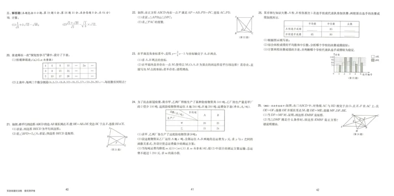 实验班提优训练八年级下册数学人教版测评卷_1、初中学习资料_24秋试卷_《实验班提优训练》_八年级