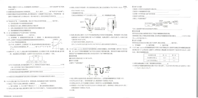 实验班提优训练九年级下册化学人教版测评卷_1、初中学习资料_24秋试卷_《实验班提优训练》_九年级