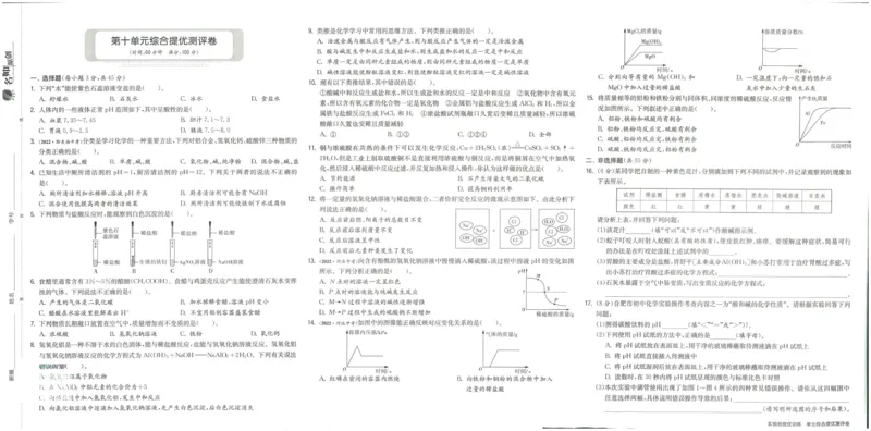 实验班提优训练九年级下册化学人教版测评卷_1、初中学习资料_24秋试卷_《实验班提优训练》_九年级