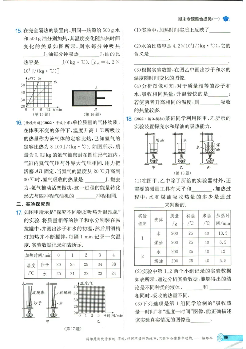 实验班提优训练九年级上册物理人教版_1、初中学习资料_24秋试卷_《实验班提优训练》_九年级