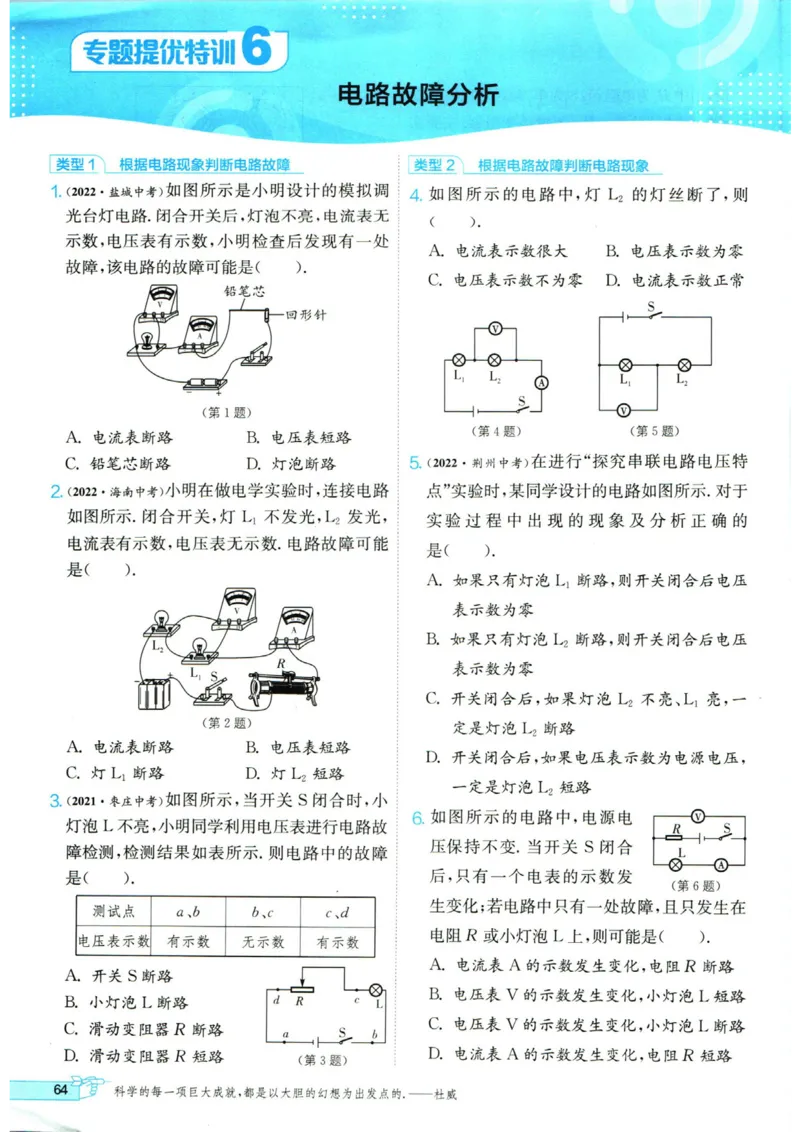 实验班提优训练九年级上册物理人教版_1、初中学习资料_24秋试卷_《实验班提优训练》_九年级