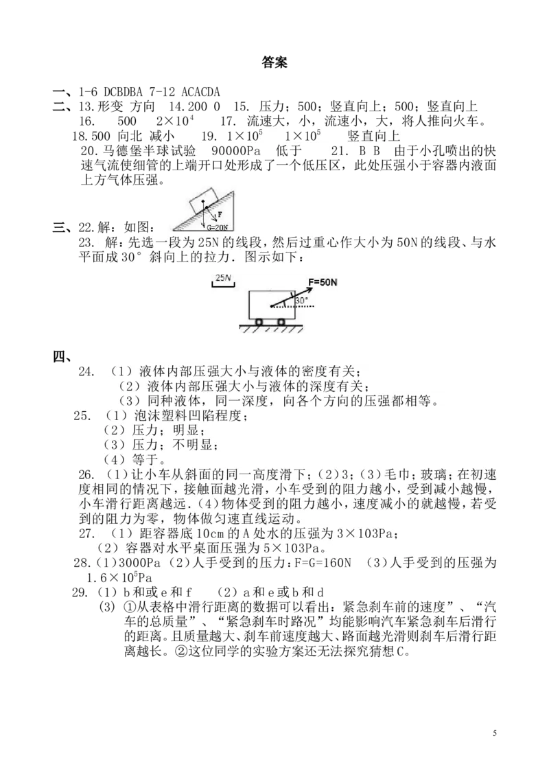 新人教版2014年八年级物理下册期中测试卷含答案_1、初中学习资料_4-4、物理_4-4-4、初二物理下册_2023更新_人教初中物理8下单元期中期末_期中