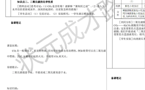 第1课时二氧化碳_1、初中学习资料_2024秋改版_九上化学课件最新版_9化上教案_第六单元碳和碳的氧化物_课题2碳的氧化物