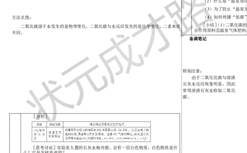 第1课时二氧化碳_1、初中学习资料_2024秋改版_九上化学课件最新版_9化上教案_第六单元碳和碳的氧化物_课题2碳的氧化物