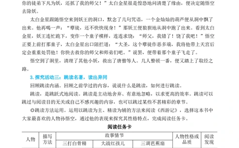 整本书阅读《西游记》_1、初中学习资料_2024秋改版_人教七上语文新版课件_10.简洁教案_6.第六单元