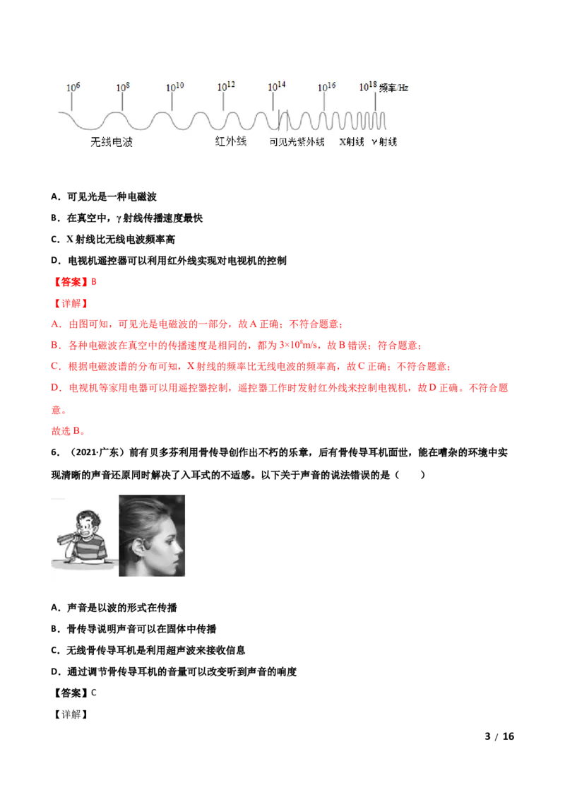 第21章信息的传递单元测试卷（A卷基础篇）（解析版）_1、初中学习资料_4-4、物理_4-4-5、初三物理全册_2024更新_1人教物理试卷9全册单元测试新