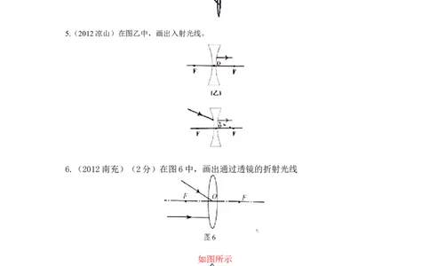 新人教版中考物理试题分章汇编&mdash;&mdash;第五章透镜及其应用_1、初中学习资料_4-4、物理_4-4-3、初二物理上册_2023更新_人教初中物理8上单元期中期末试题_第5单元