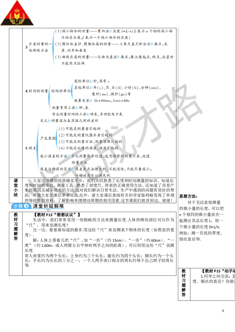 第1节长度和时间的测量_1、初中学习资料_2024秋改版_八上物理课件最新版_教案_第一章机械运动