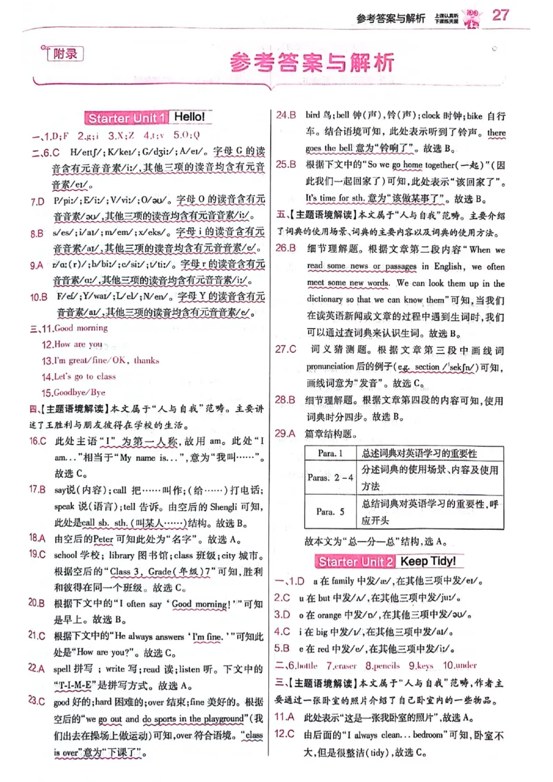 新七上英语练习题_1、初中学习资料_2024秋改版_人教七上英语课件_练习题