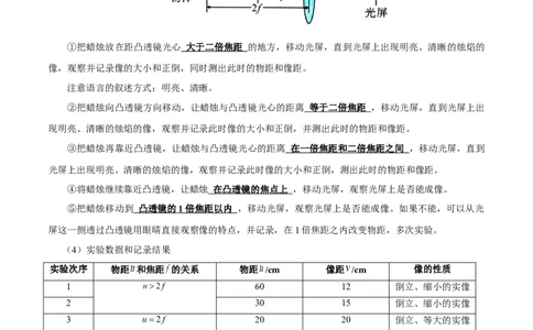 第5.3课时凸透镜成像的规律（解析版）_1、初中学习资料_4-4、物理_4-4-3、初二物理上册_人教版物理八年级上课时练习（104份）_课时练习第2套25