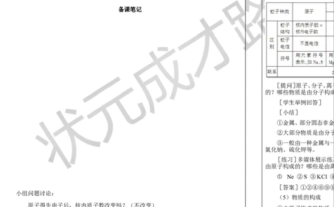 第2课时原子核外电子的排布离子的形成_1、初中学习资料_2024秋改版_九上化学课件最新版_9化上教案_第三单元物质构成的奥秘_课题2原子结构